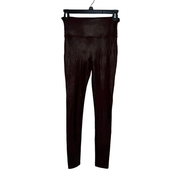 Spanx Pants - Spanx leggings Pull On Polished Ankle Skinny Plum Purple size Small Petite